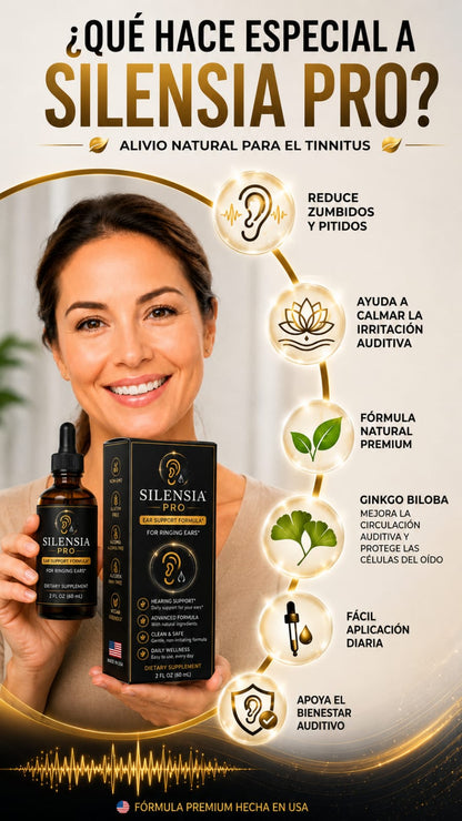 SILENSE PRO- ALIVIA LOS ZUMBIDOS DEL OIDO